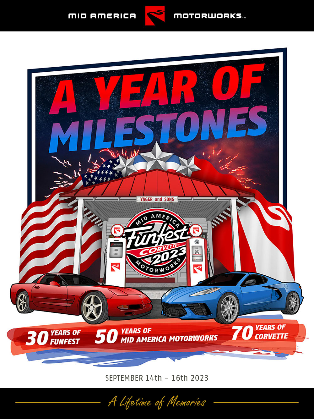 Corvette Funfest 2023 Poster